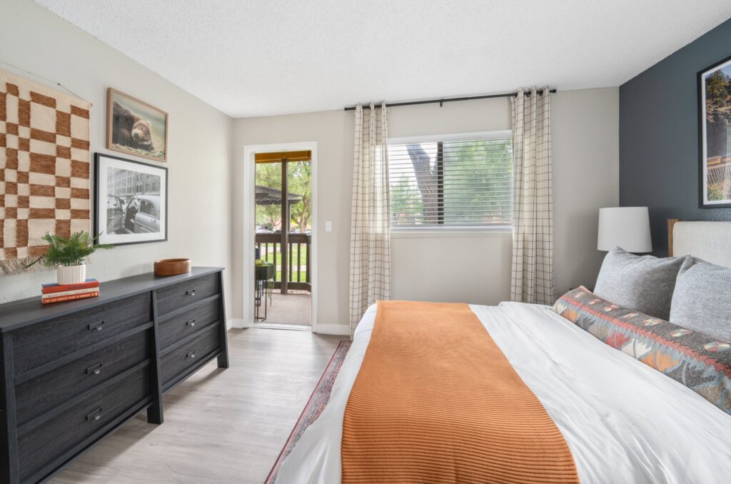 Bedroom with balcony access